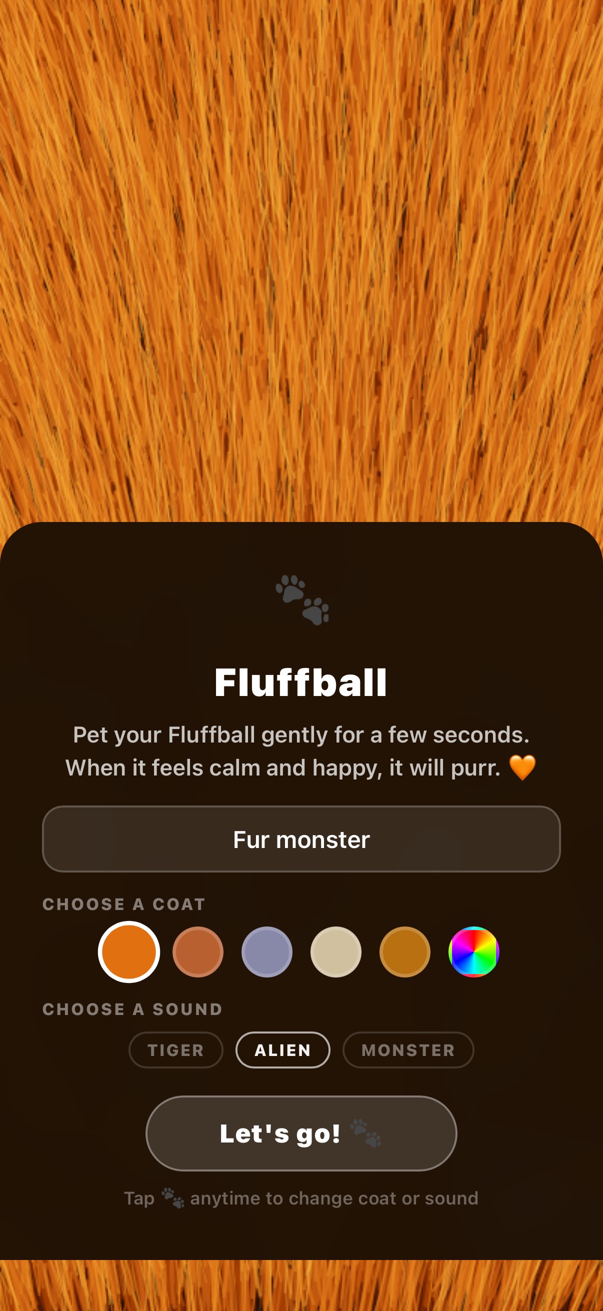 Fluffball intro card