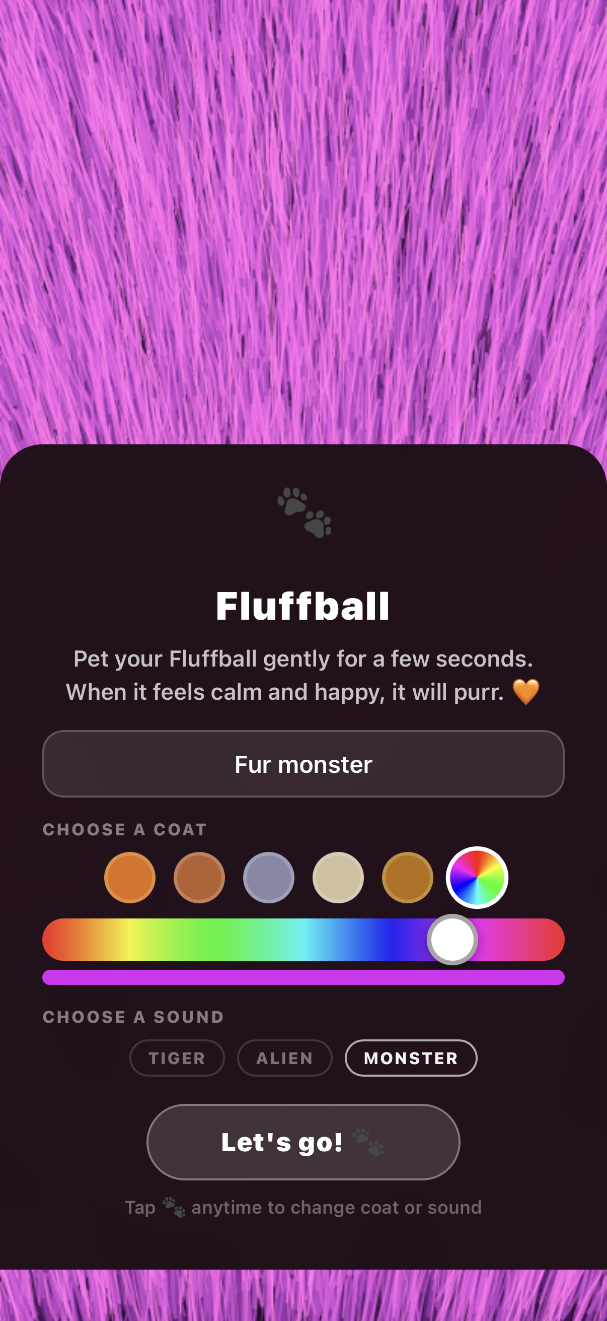 Fluffball custom color